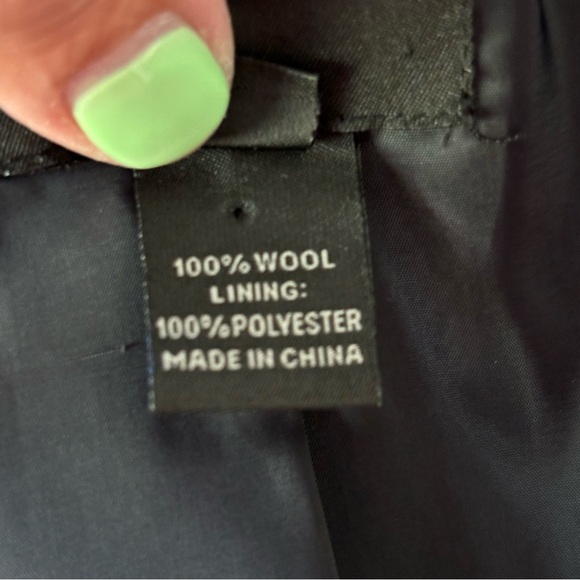 J Crew Super 120’s Navy 100% Wool Two Button Front Blazer Size 6T - Picture 7 of 9